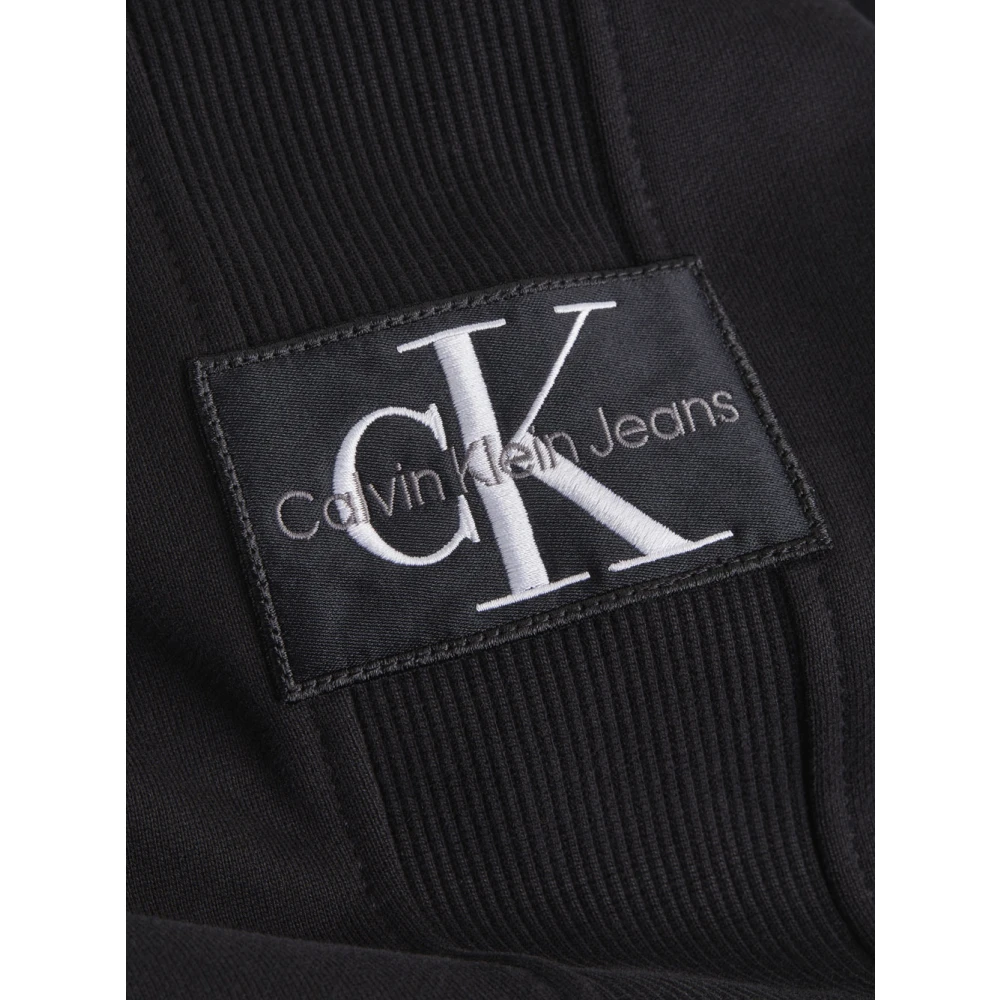 Calvin Klein Zwarte Zip Sweater voor Heren Black Heren