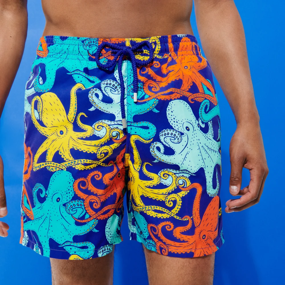 Vilebrequin Octopussy Purple Blue Zwembroek Blue Heren