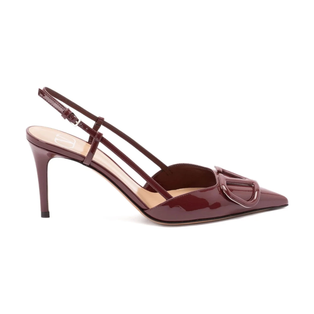 Valentino Garavani Women's Red Vlogo Signature Slingback Pumps