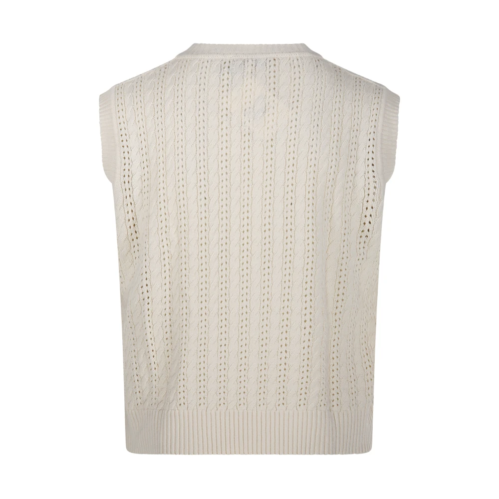 Dunst Ivory Gehaakte Knitvest Beige Heren