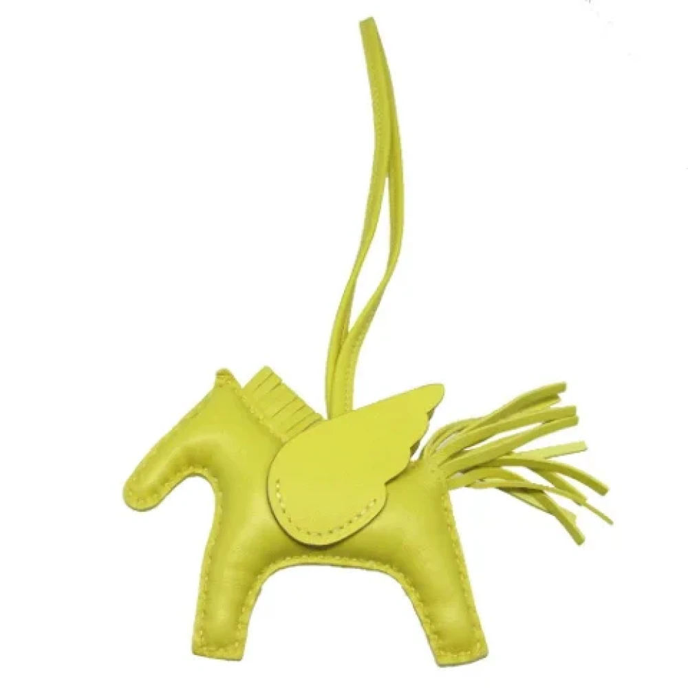 Hermès Vintage Pre-owned Fabric key-holders Yellow Dames