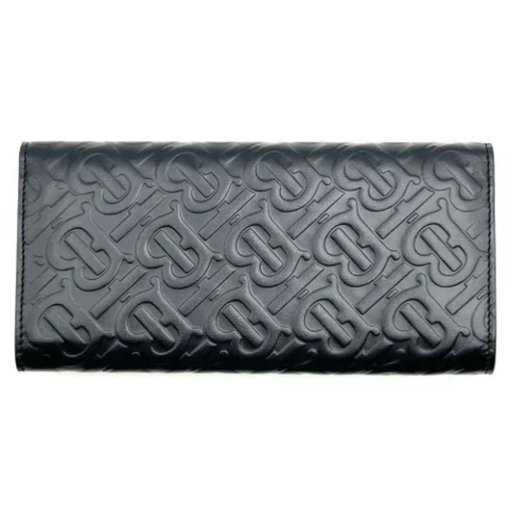 Burberry Vintage Pre-owned Leather wallets Black Dames