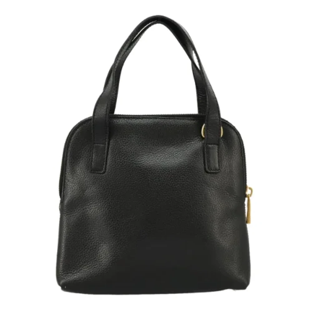 Celine Vintage Pre-owned Leather handbags Black Dames