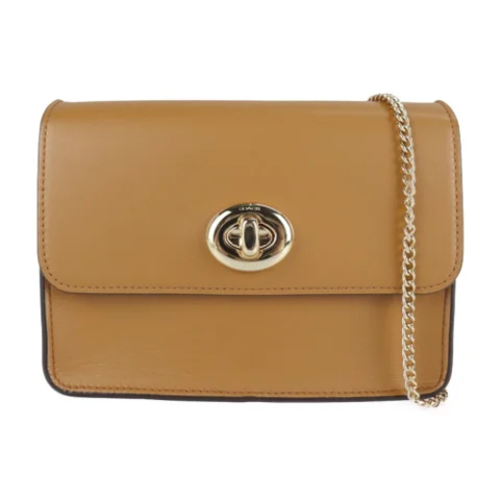 Coach Pre-owned Fabric shoulder-bags Brown Dames