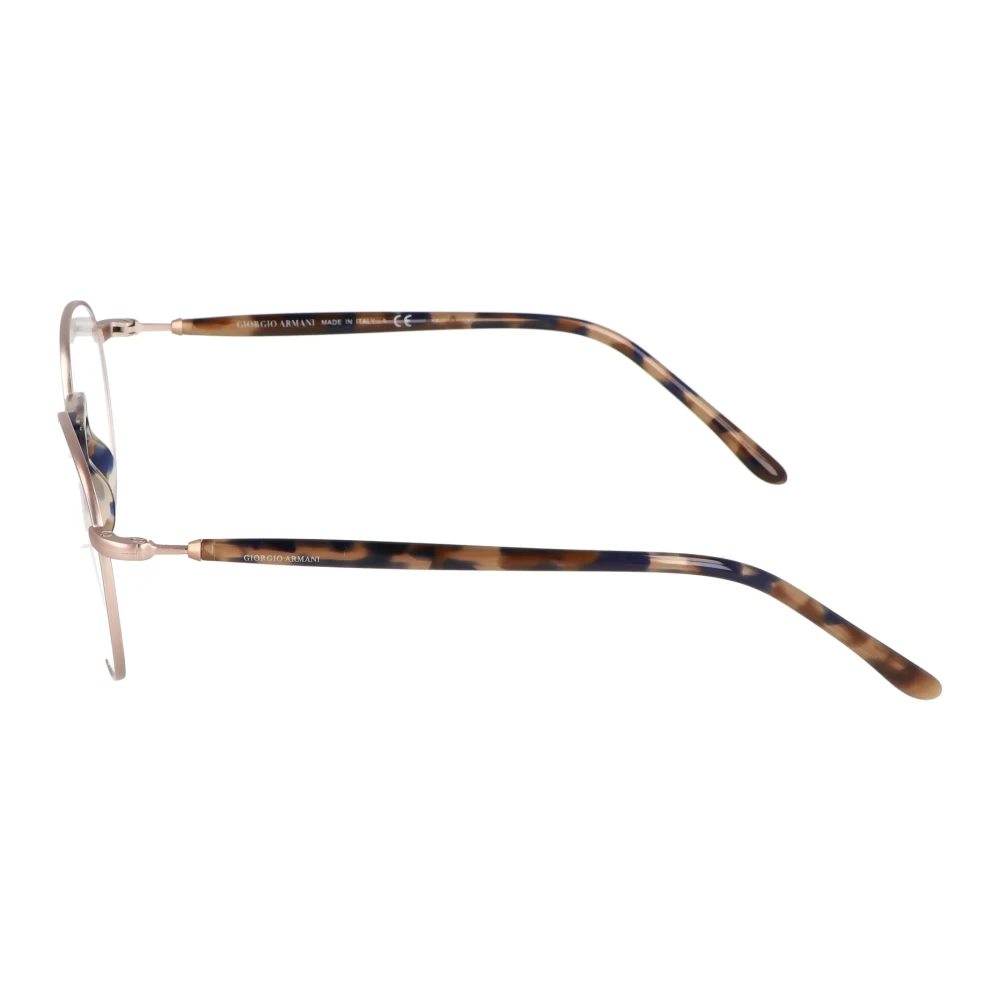 Armani Ronde Metalen Frame Bril Yellow Unisex