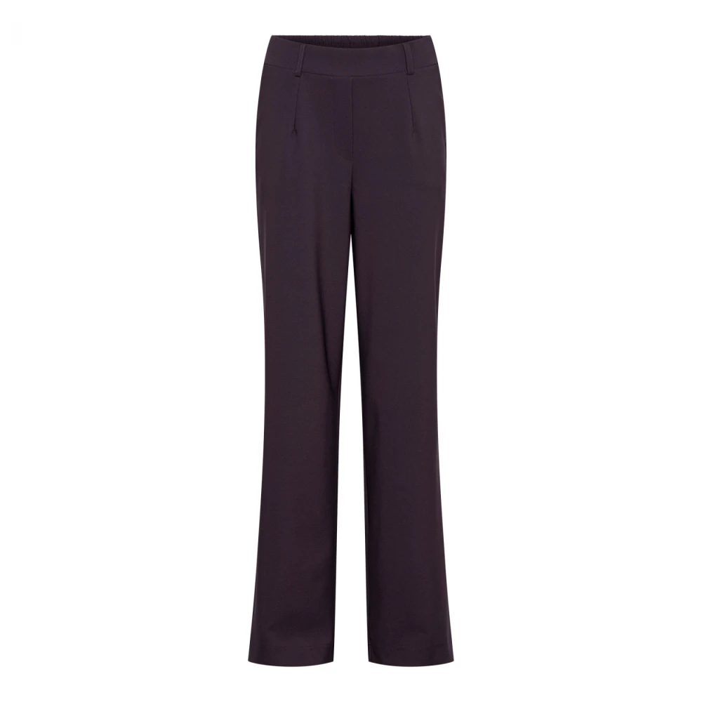 &Co Woman Bordeaux Slim Fit Broek Purple Dames
