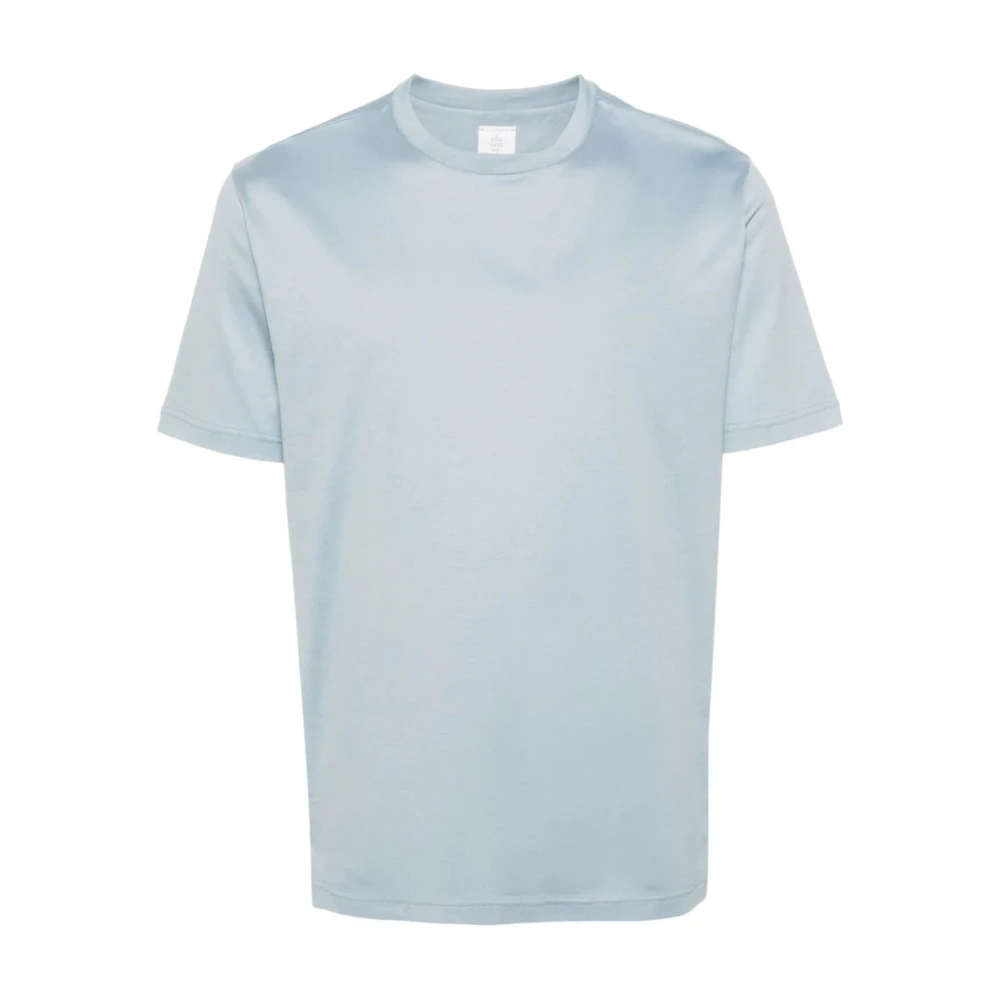 Eleventy T-Shirts Blue Heren