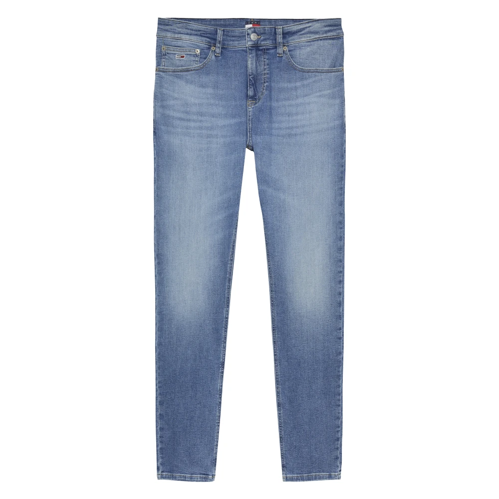 Tommy Jeans Blauwe Skinny Jeans met Ritssluiting Blue Heren