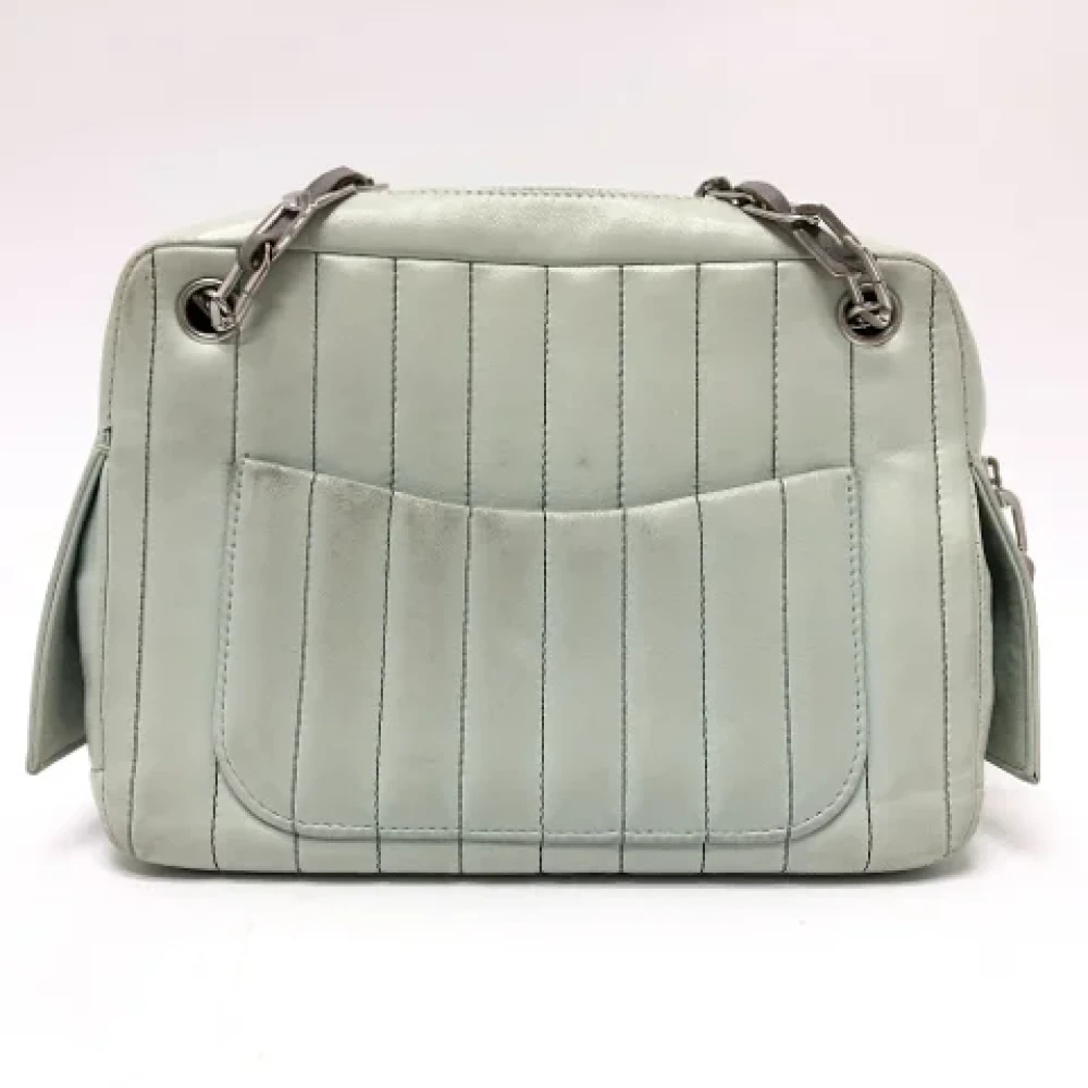 Chanel Vintage Pre-owned Leather chanel-bags Green Dames