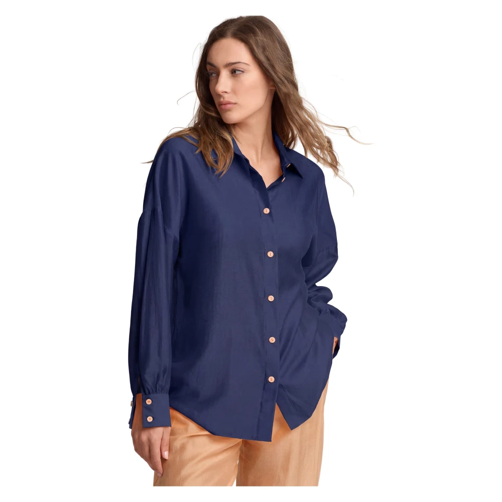 Kocca Blue Ecclesia Shirt - Female - Shirts - S - Blouses & Shirts
