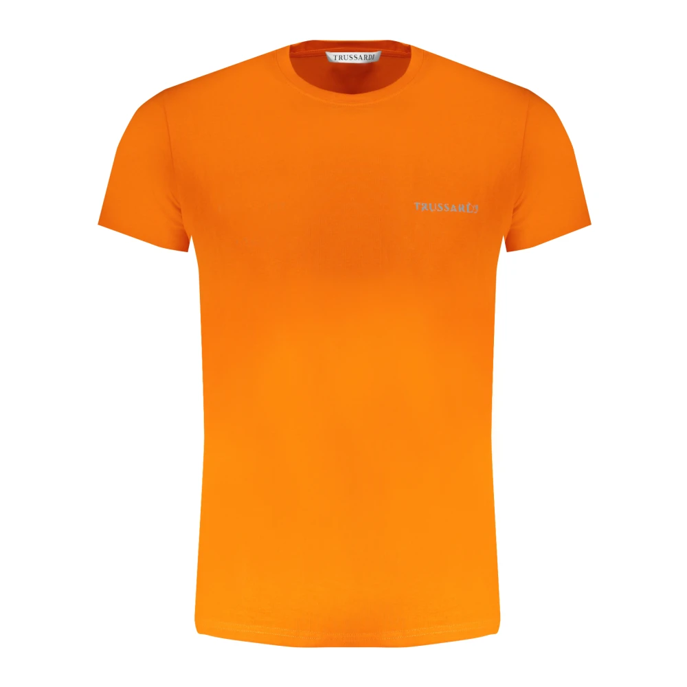 Trussardi Herr Orange Toppar S, Short Sleeve T-Shirt