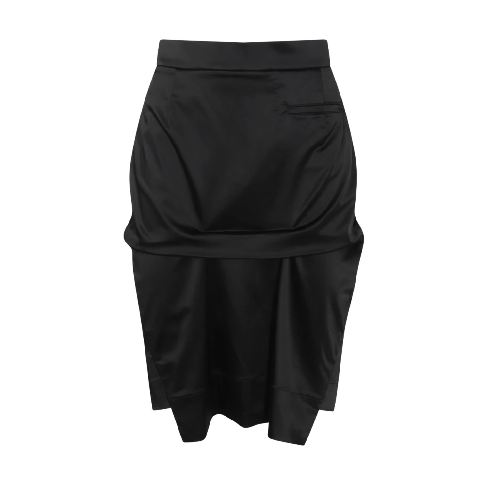 Vivienne Westwood Zwarte Midi Rok Voor Detail Black Dames