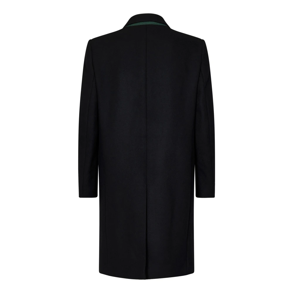 Lacoste Blauwe Wollen Jas Elegante Stijl Blue Heren