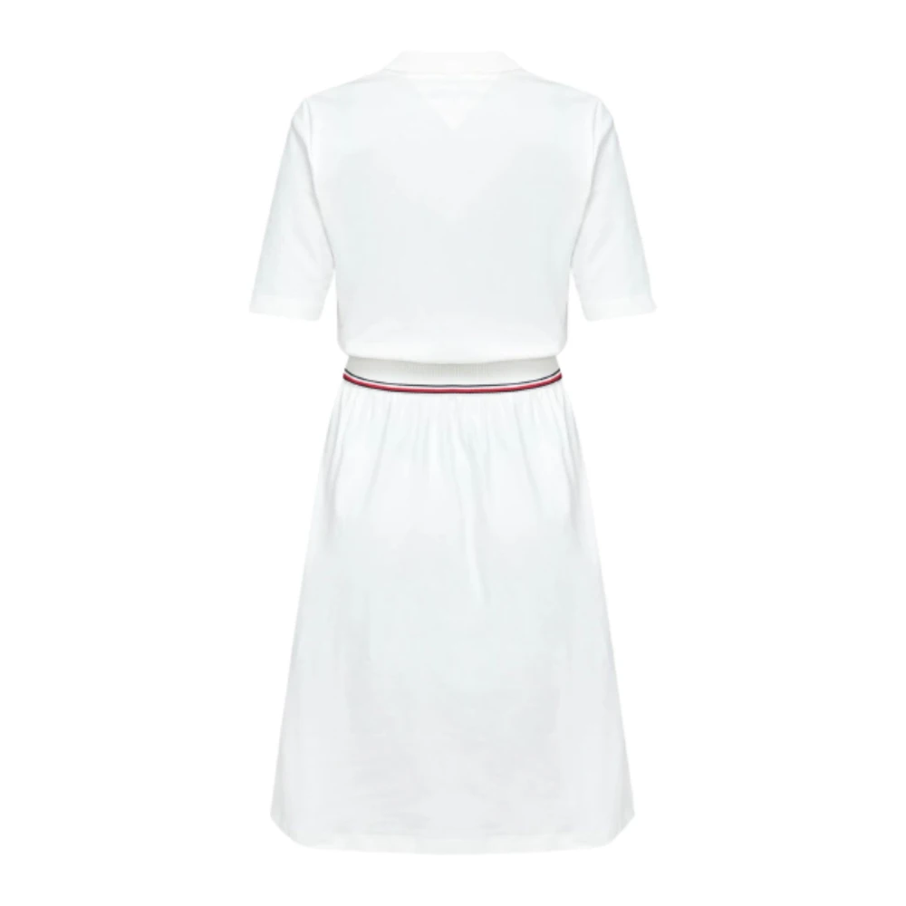 Tommy Hilfiger Polo Jurk voor Dames in Rood Wit Blauw White Dames