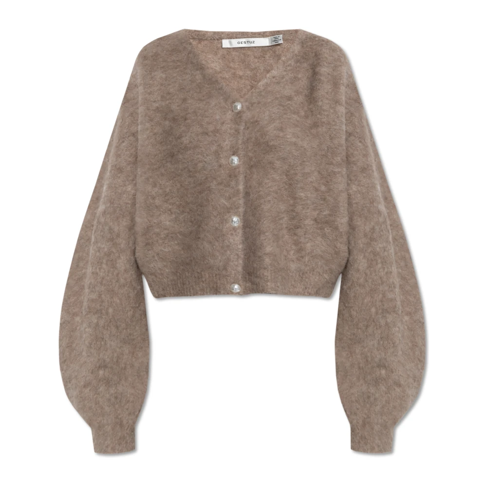 Gestuz Sana Cardigan Beige, Dam