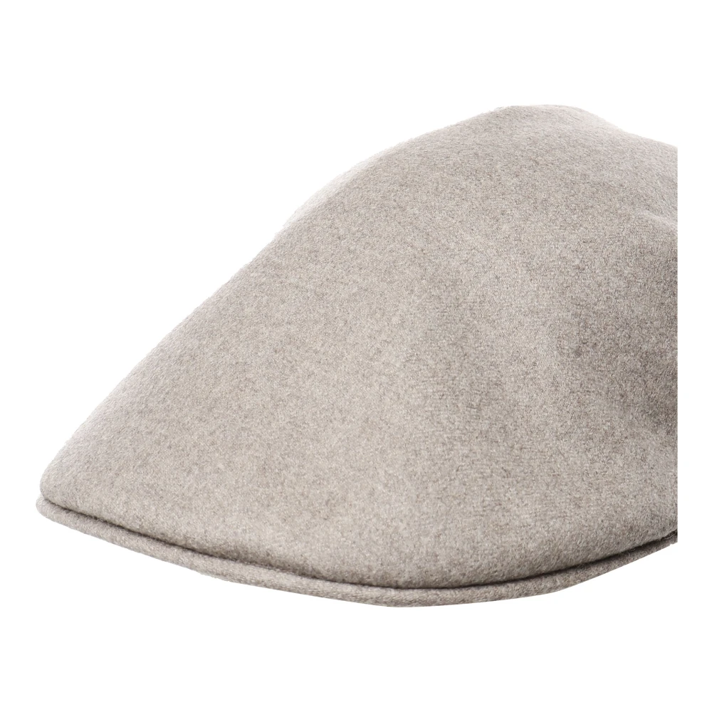 Borsalino Beige Wollen Blend Voorvizier Hoed Beige Unisex