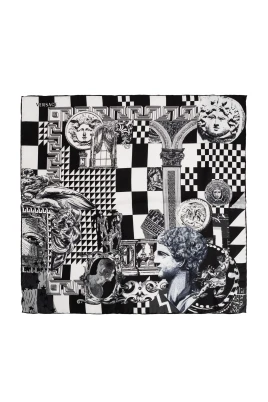 Printed Silk Twill Scarf