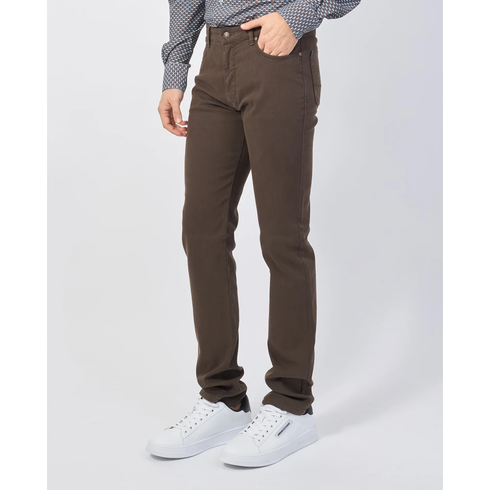 Bugatti Bruine Broek 5-Pocket Stijl Brown Heren