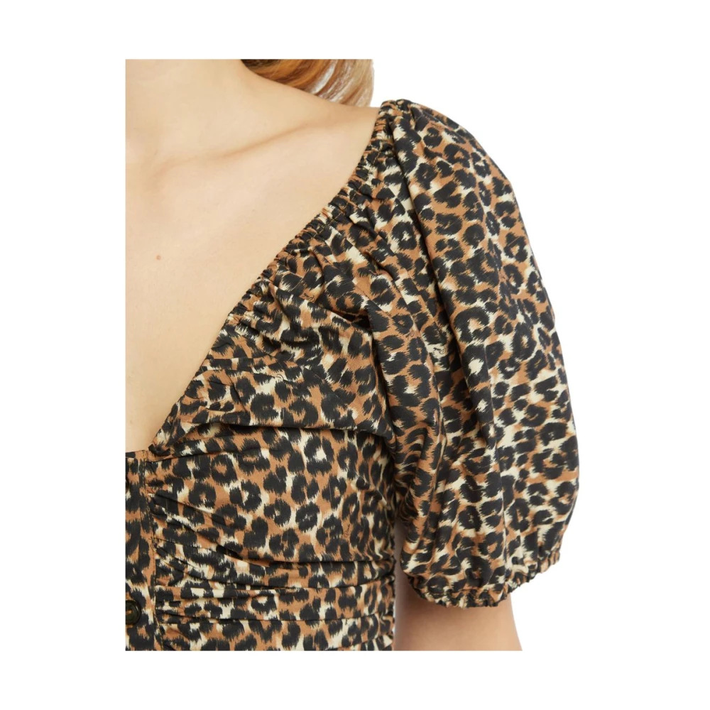 pinko Bruine Katoenen Tops & T-shirt Brown Dames