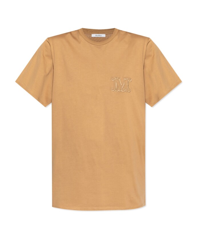 brown-t-shirt-with-ribbed-collar