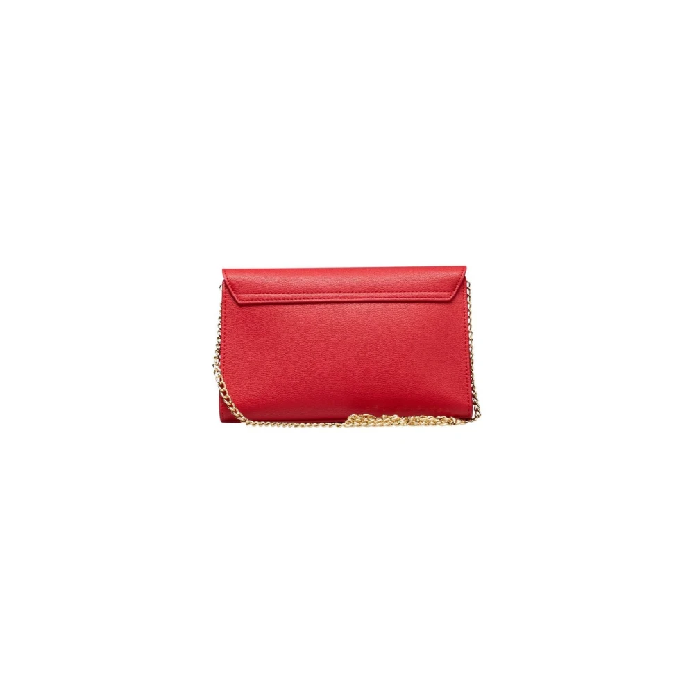 Love Moschino Schoudertas met Ketting en Logo Red Dames