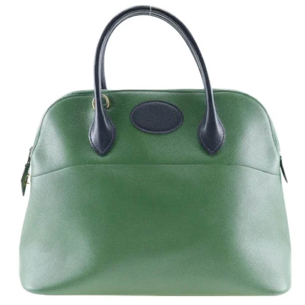 Hermès Vintage Pre-owned Leather handbags Green Dames