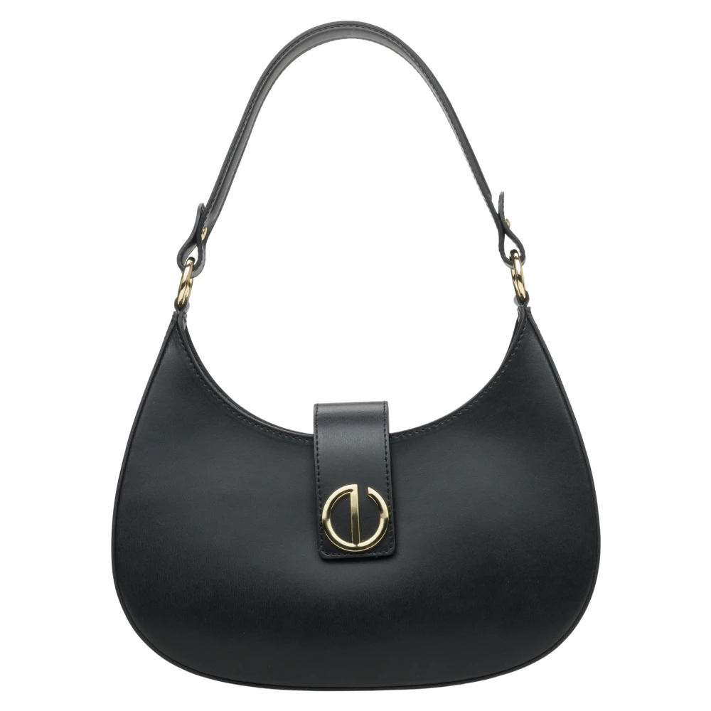 Estro Women's Black Shoulder Bags, One Size, Baguette Shoulder Bag