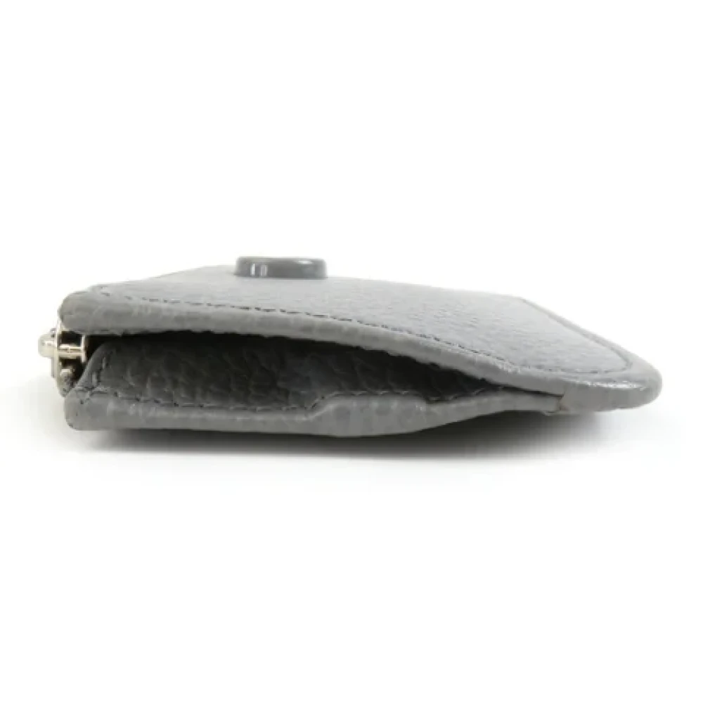 Gucci Vintage Pre-owned Leather key-holders Gray Dames