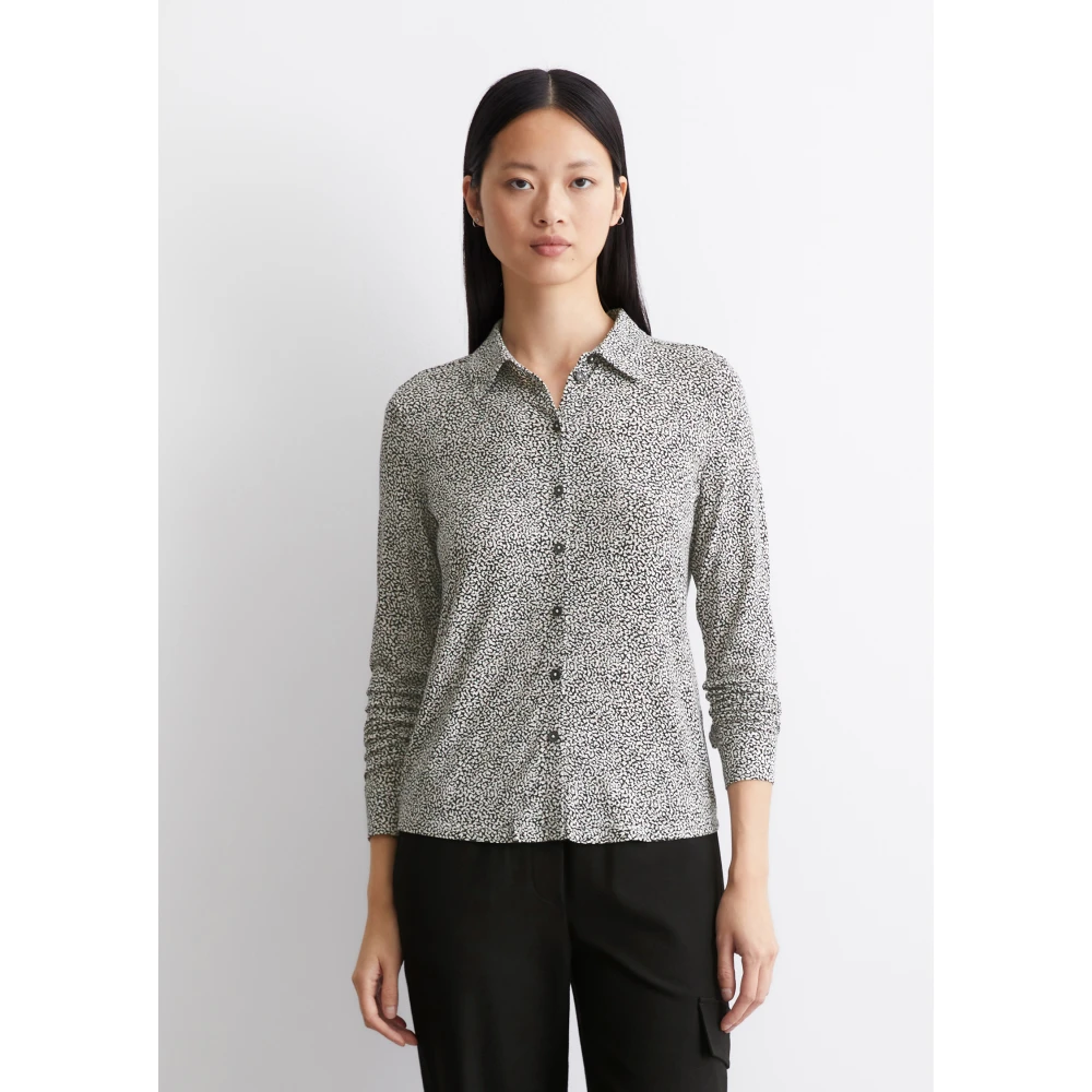 Marc O'Polo Gewone jersey print blouse Gray Dames