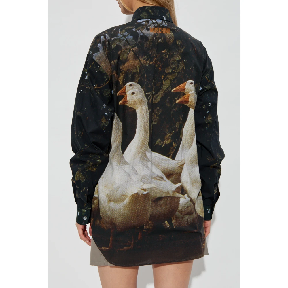 Moschino Shirt met eendenmotief Multicolor Dames