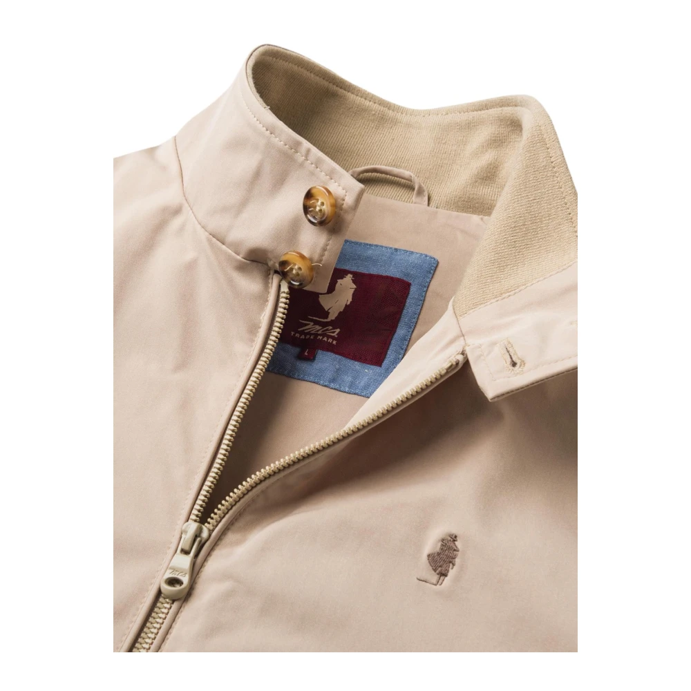 MCS Stijlvolle Harrington jas voor mannen Beige Heren
