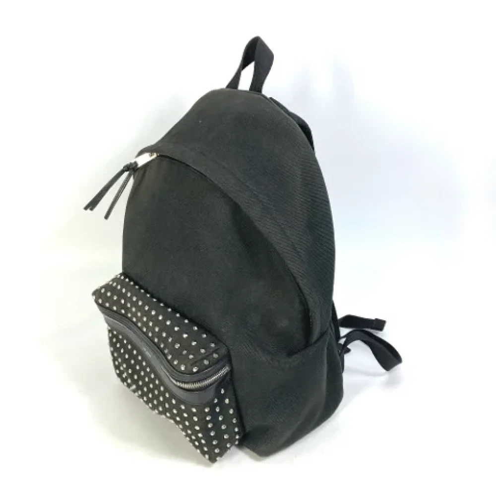 Yves Saint Laurent Vintage Pre-owned Fabric backpacks Black Dames