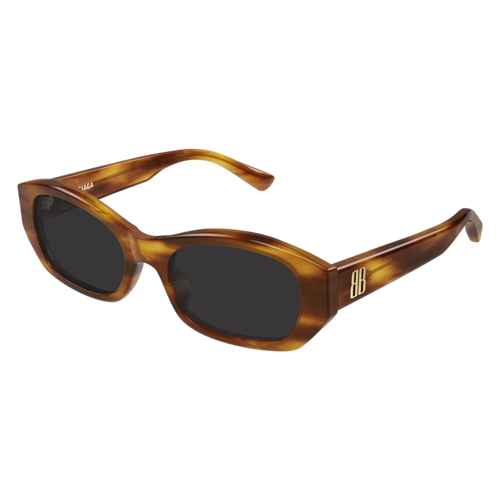 Balenciaga Unisex Brown Round Acetate Sunglasses - Sunglasses - 54 Mm - Accessories