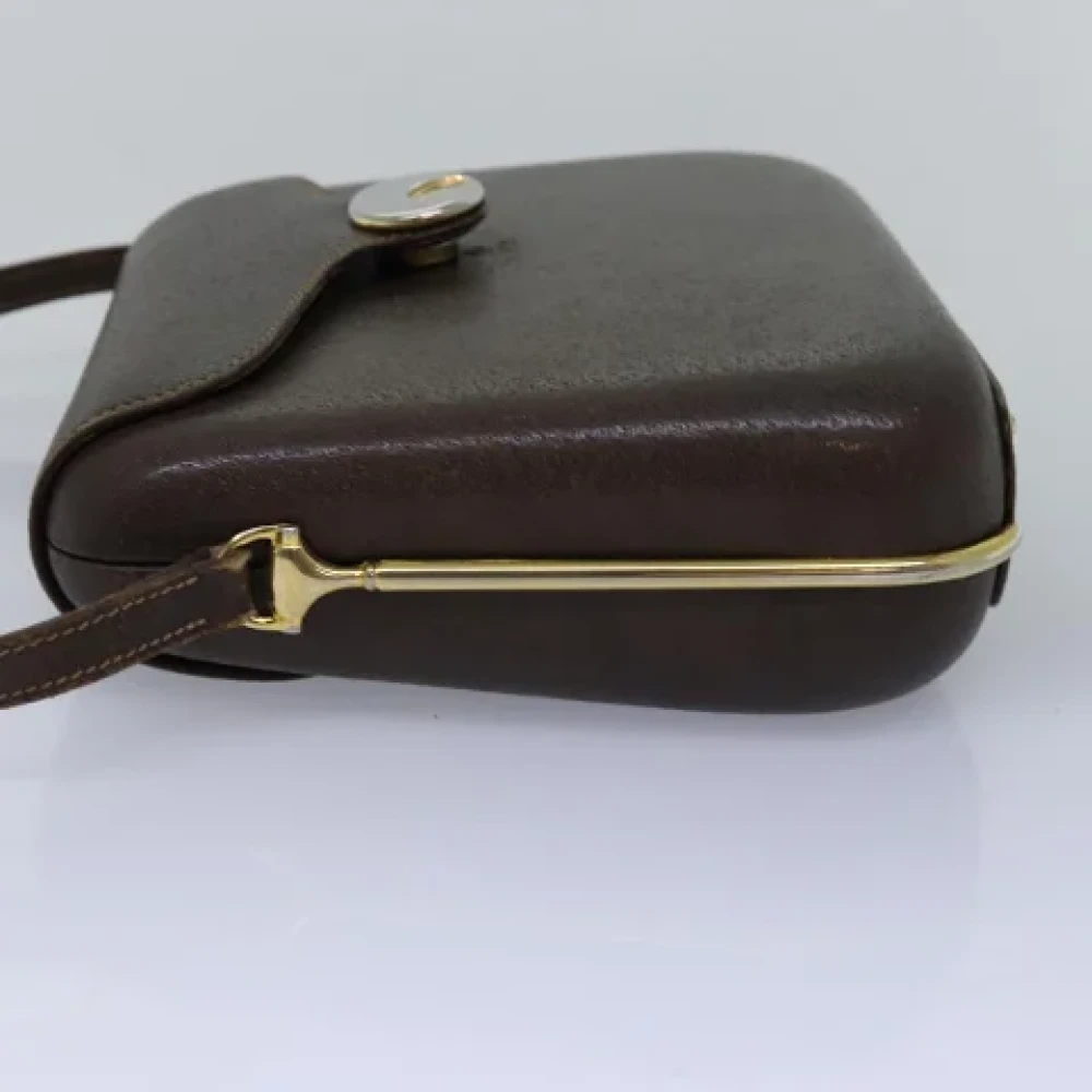 Gucci Vintage Pre-owned Leather gucci-bags Brown Dames