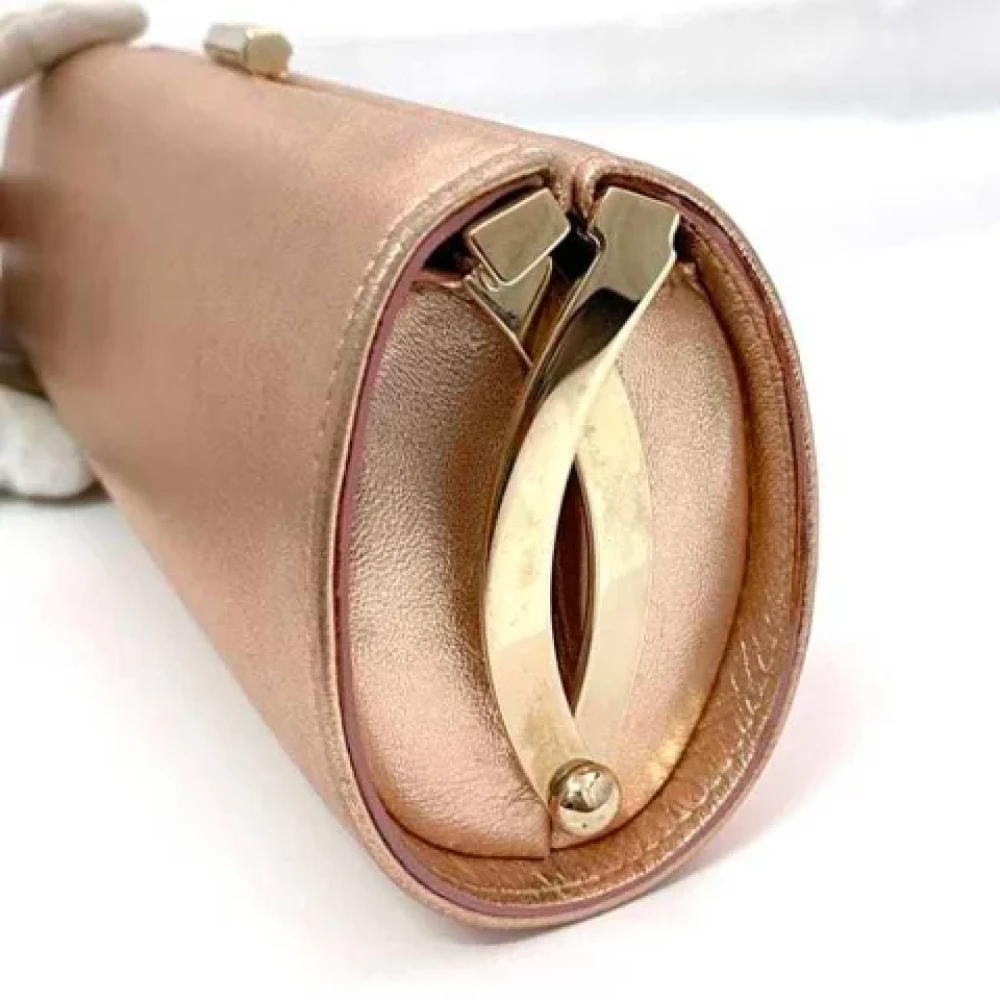 Jimmy Choo Pre-owned Leather clutches Pink Dames