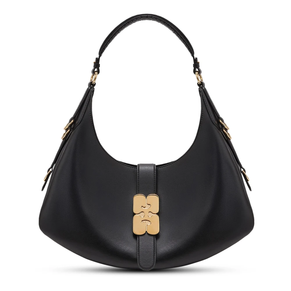 Ganni Women's Black Small Kat Bag - Shoulder Bags - One Size - Bags