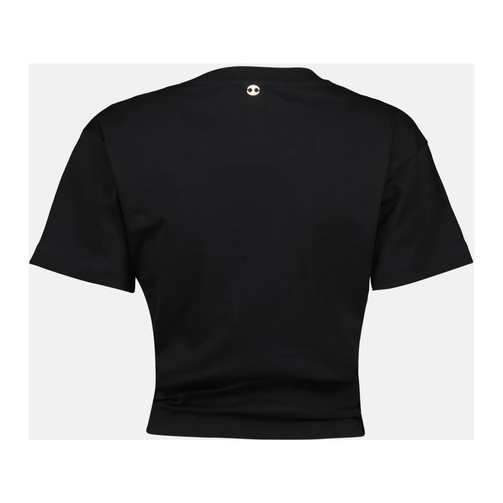 Paco Rabanne Zwart T-shirt Lente-Zomer 2025 Collectie Black Dames