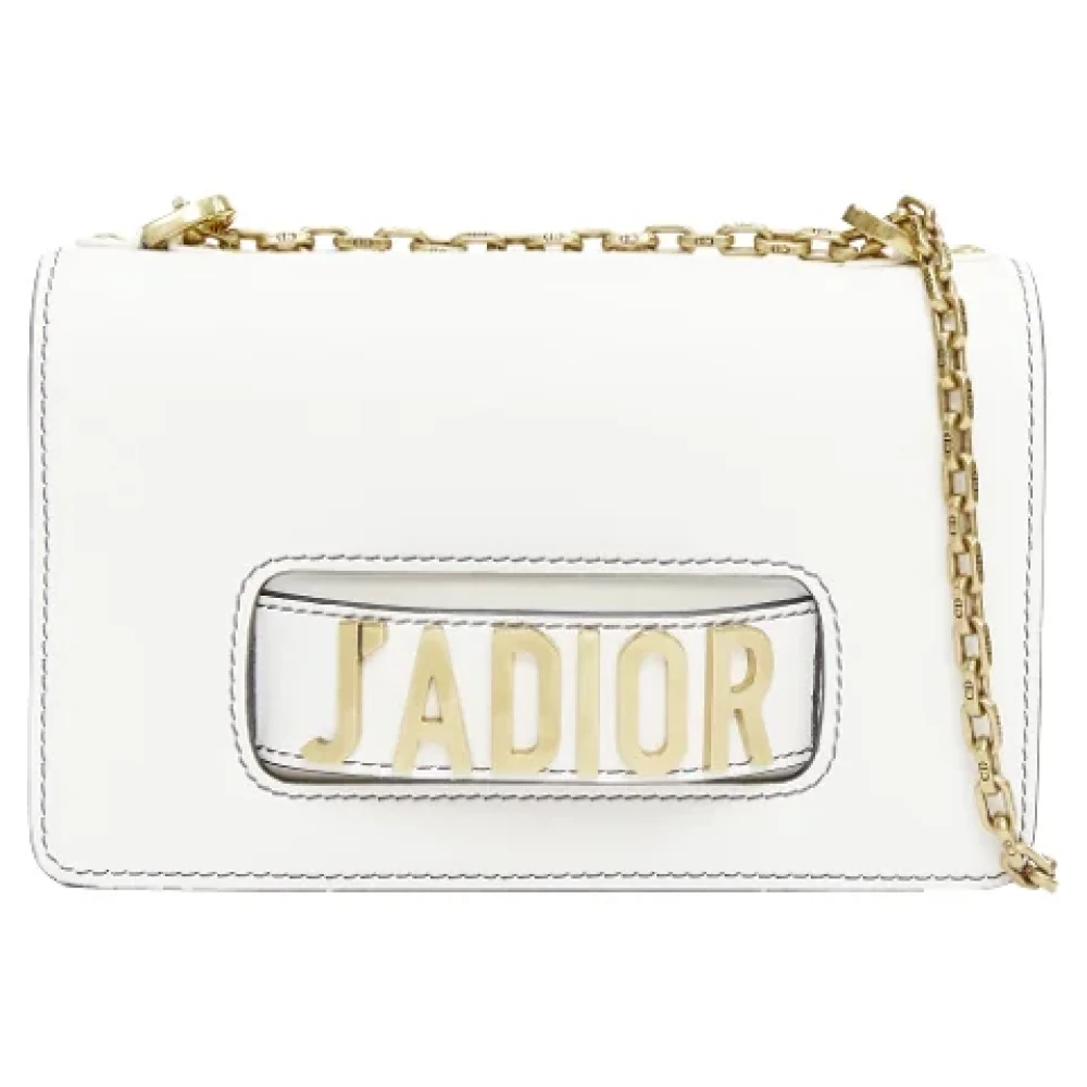 Dior Vintage Pre-owned Leather crossbody-bags White Dames