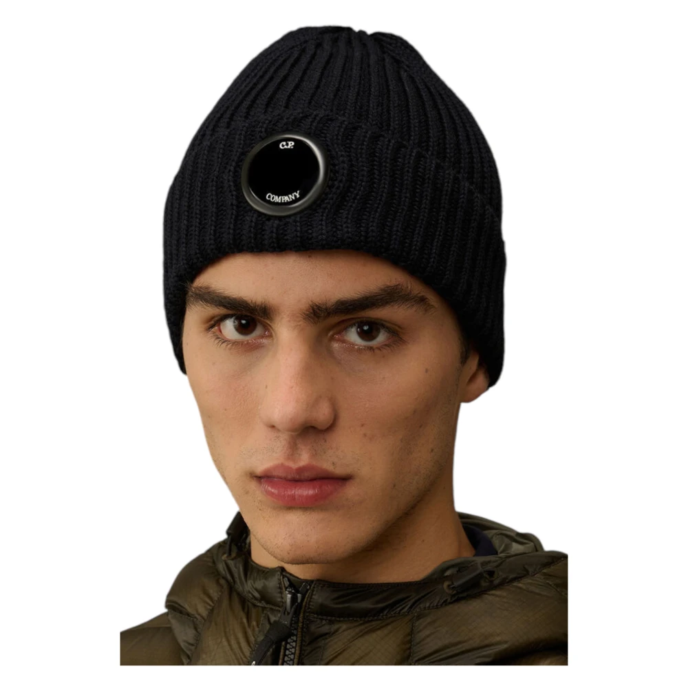 C.P. Company Lensmuts van extrafijne wol Black Heren