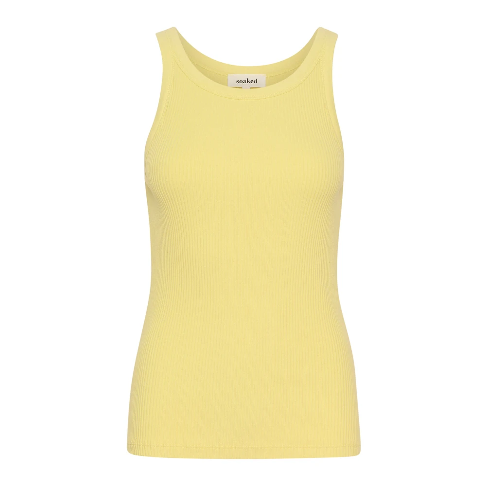 Soaked in Luxury Slsimone Tank Top Endive Yellow Dames