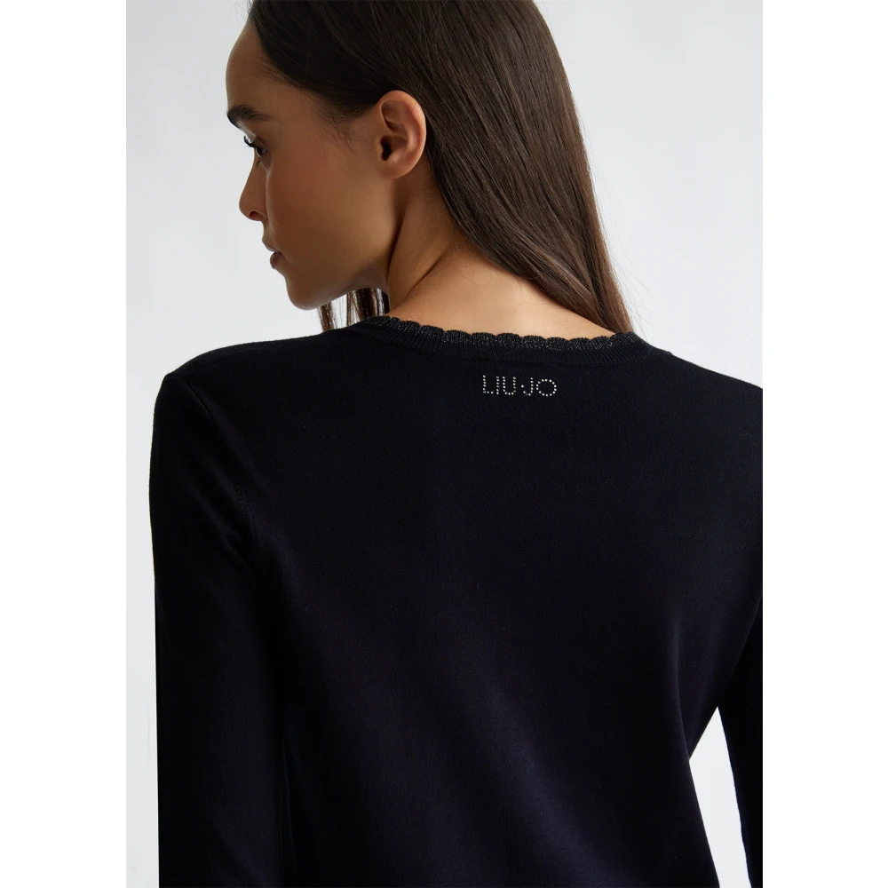 Liu Jo Geknoopte Cardigan Sweater Black Dames