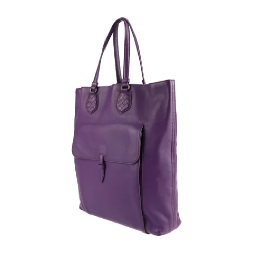 Bottega Veneta Vintage Pre-owned Leather totes Purple Dames