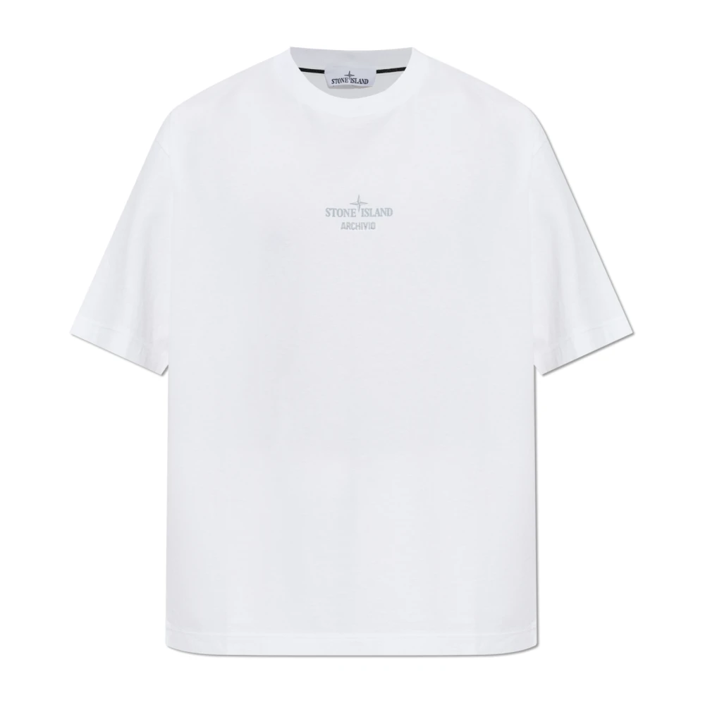Stone Island , T-Shirts, Male, White, M, Archivio T-Shirt