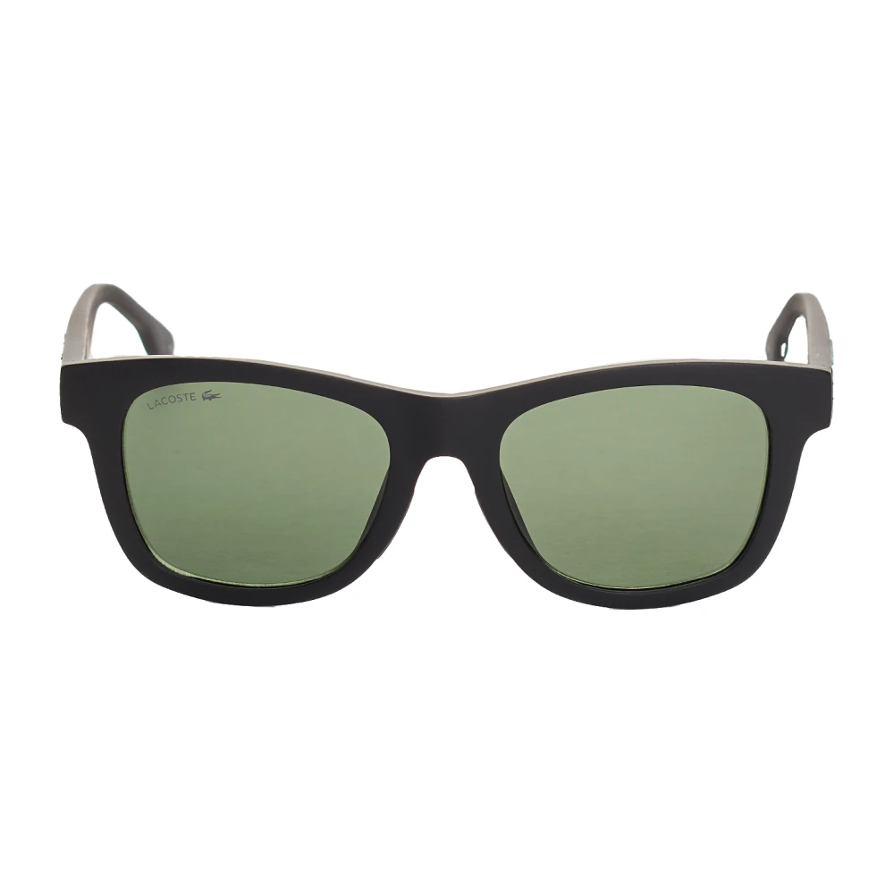 Lacoste Boys Black Rectangular Unisex Kids Sunglasses - Sunglasses - One Size - Kids