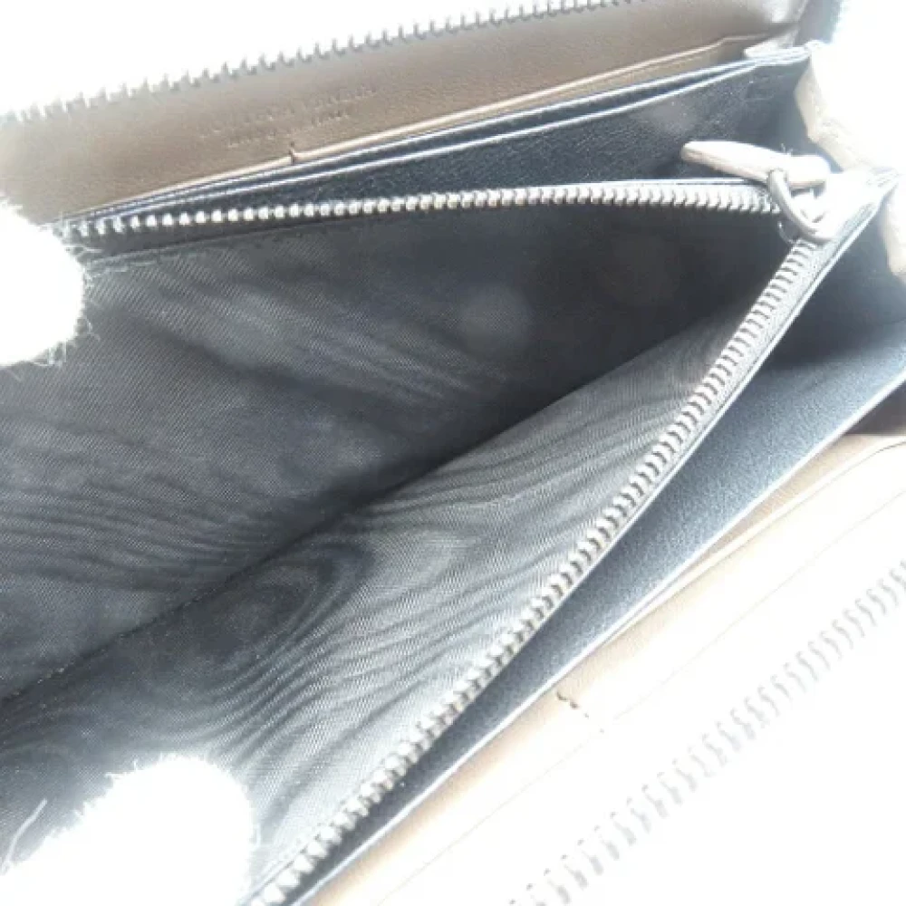 Bottega Veneta Vintage Pre-owned Fabric wallets Brown Unisex