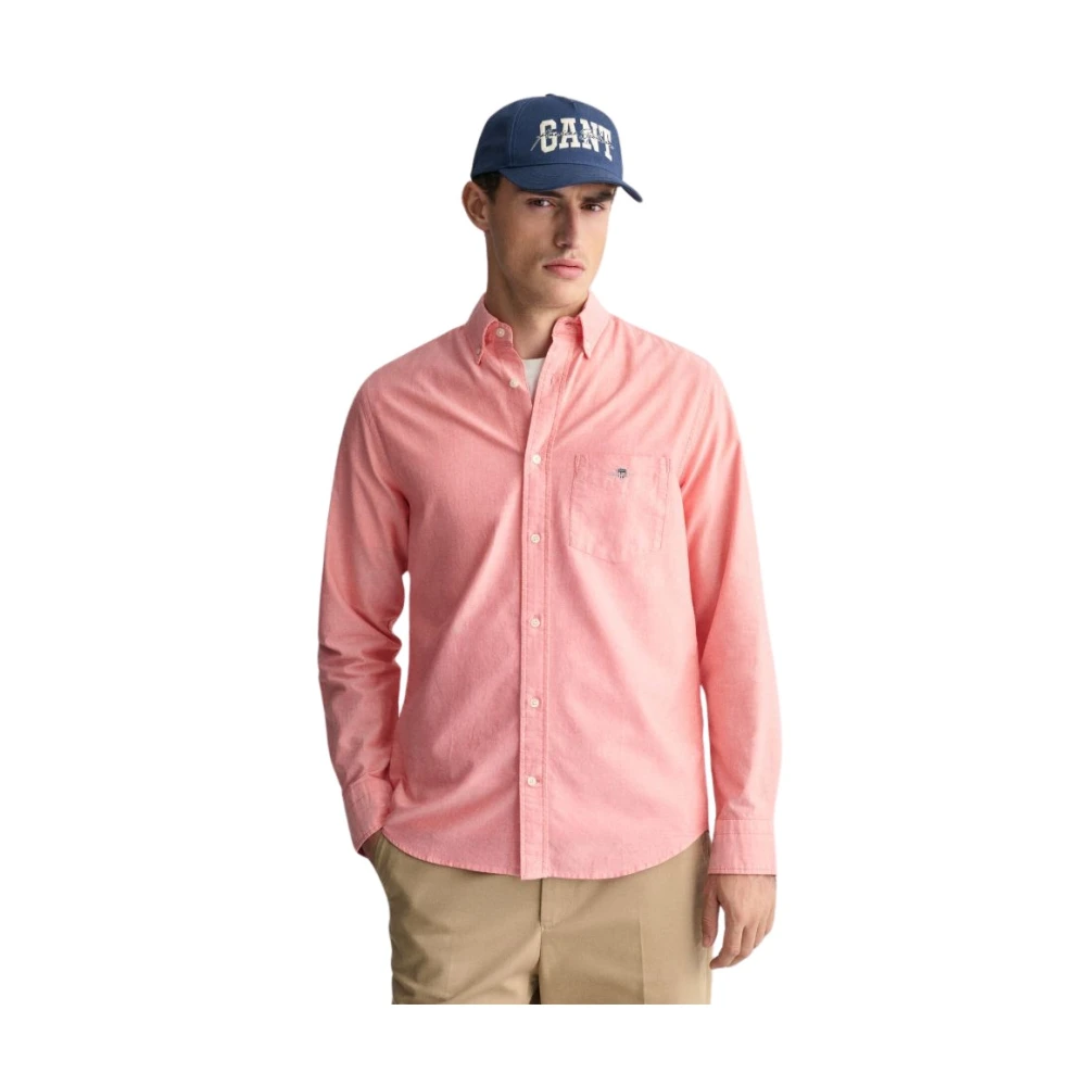 Gant Men's Pink Oxford Shirt - Casual Shirts - 2XL - Shirts