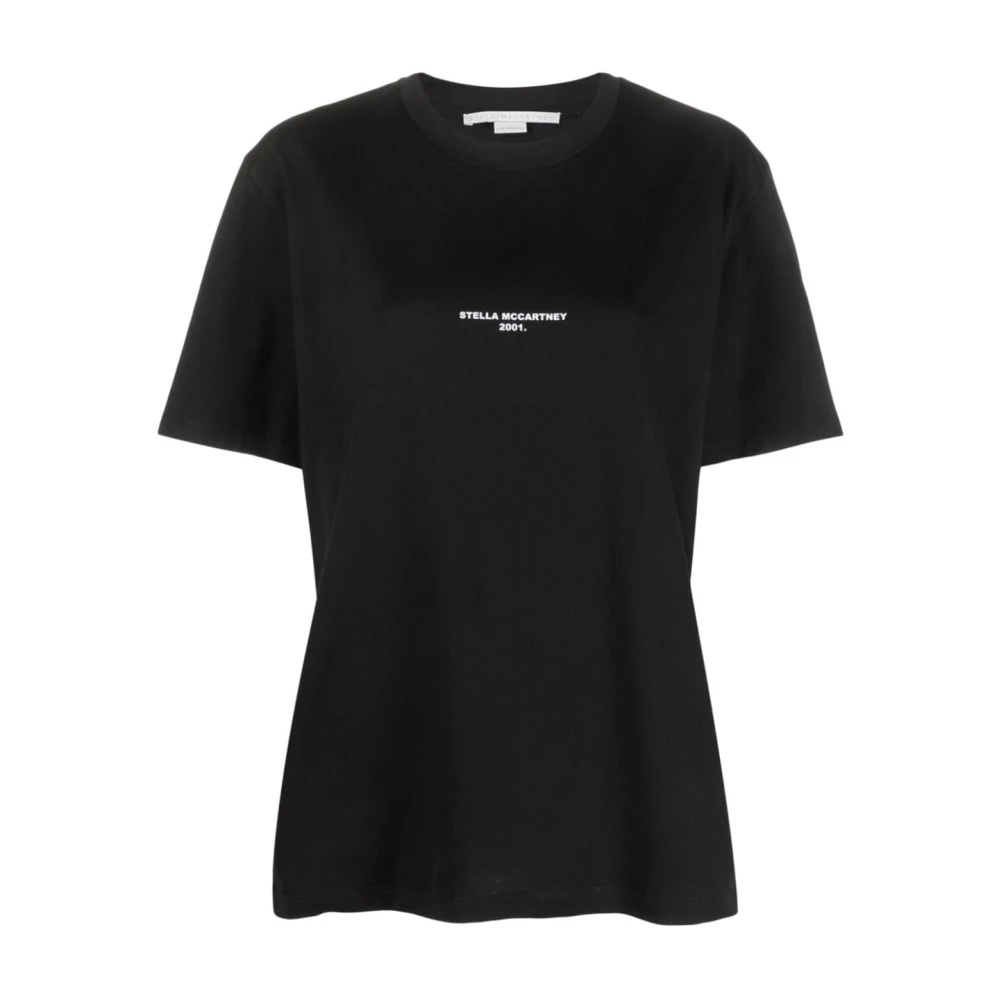 Stella Mccartney Zwart T-shirt voor vrouwen Aw23 Black Dames