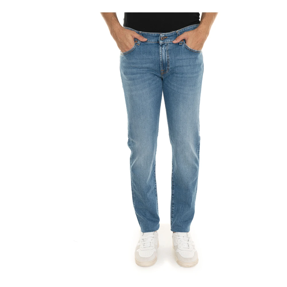 Roy Roger's Stentvättade Denim Jeans Blue, Herr