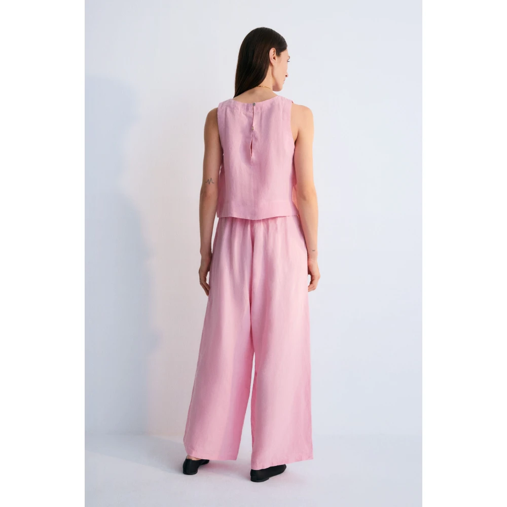 The New Society Hera Vrouw Top Hibiscus Pink Dames
