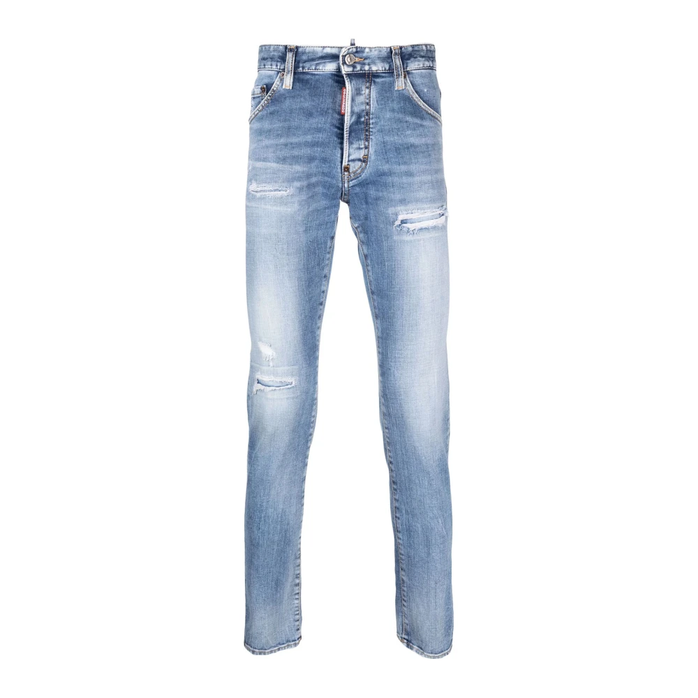 Dsquared2 Men's Blue Slim-Fit Jeans,, Stylish Denim Jeans Trousers Medium